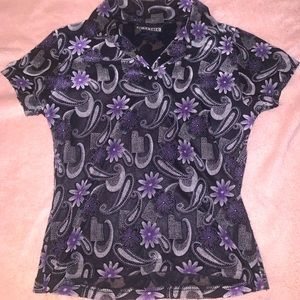 Simpatico XS Mesh collared T-shirt